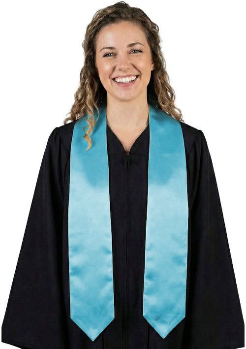 Light Blue High School Graduation Stole