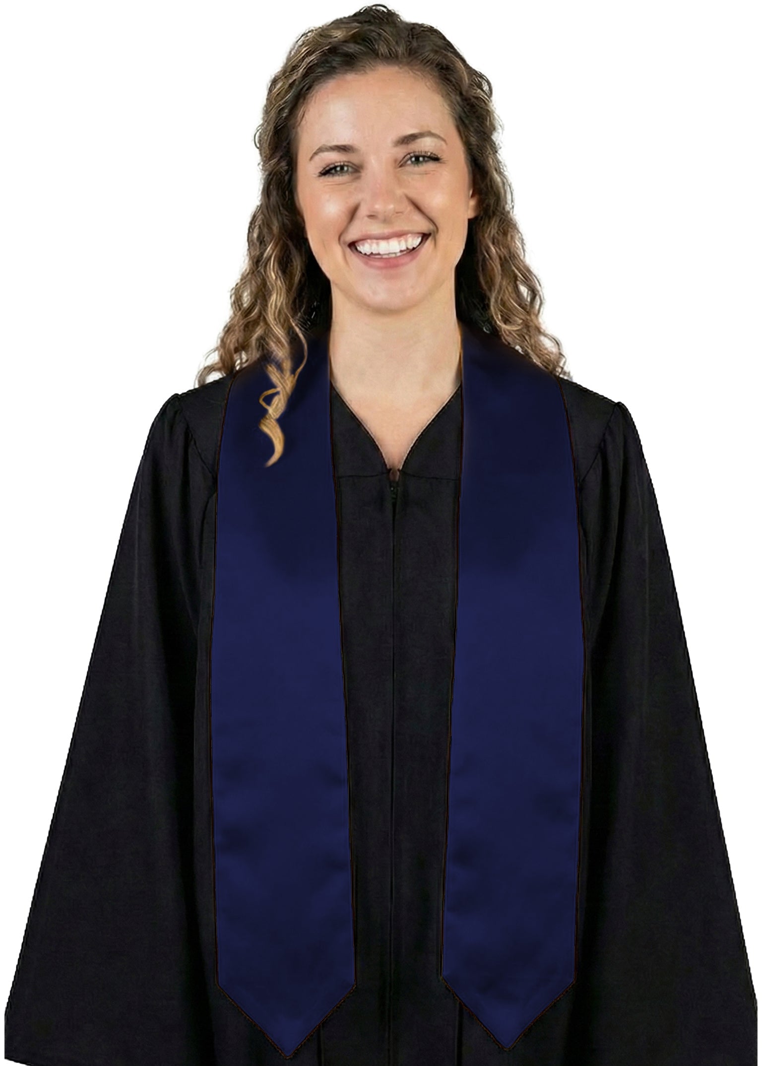 Navy Blue High School Graduation Stole - Stoles.com