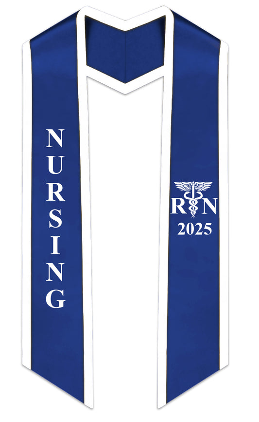 2025 RN Nursing Graduation Stole with Trim