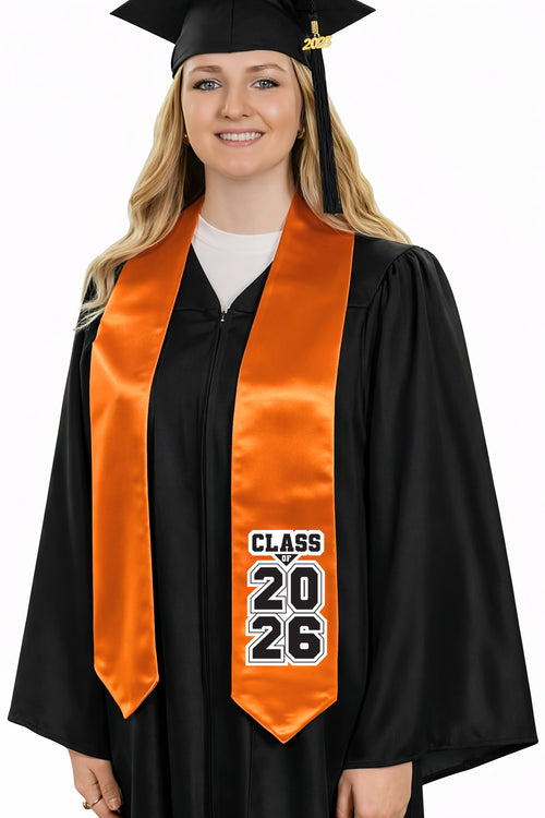 graduation dress orange Class of 2025/2026