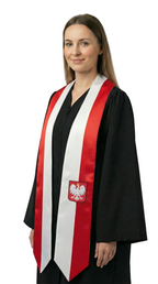 Poland Graduation Stole - Poland Flag Sash