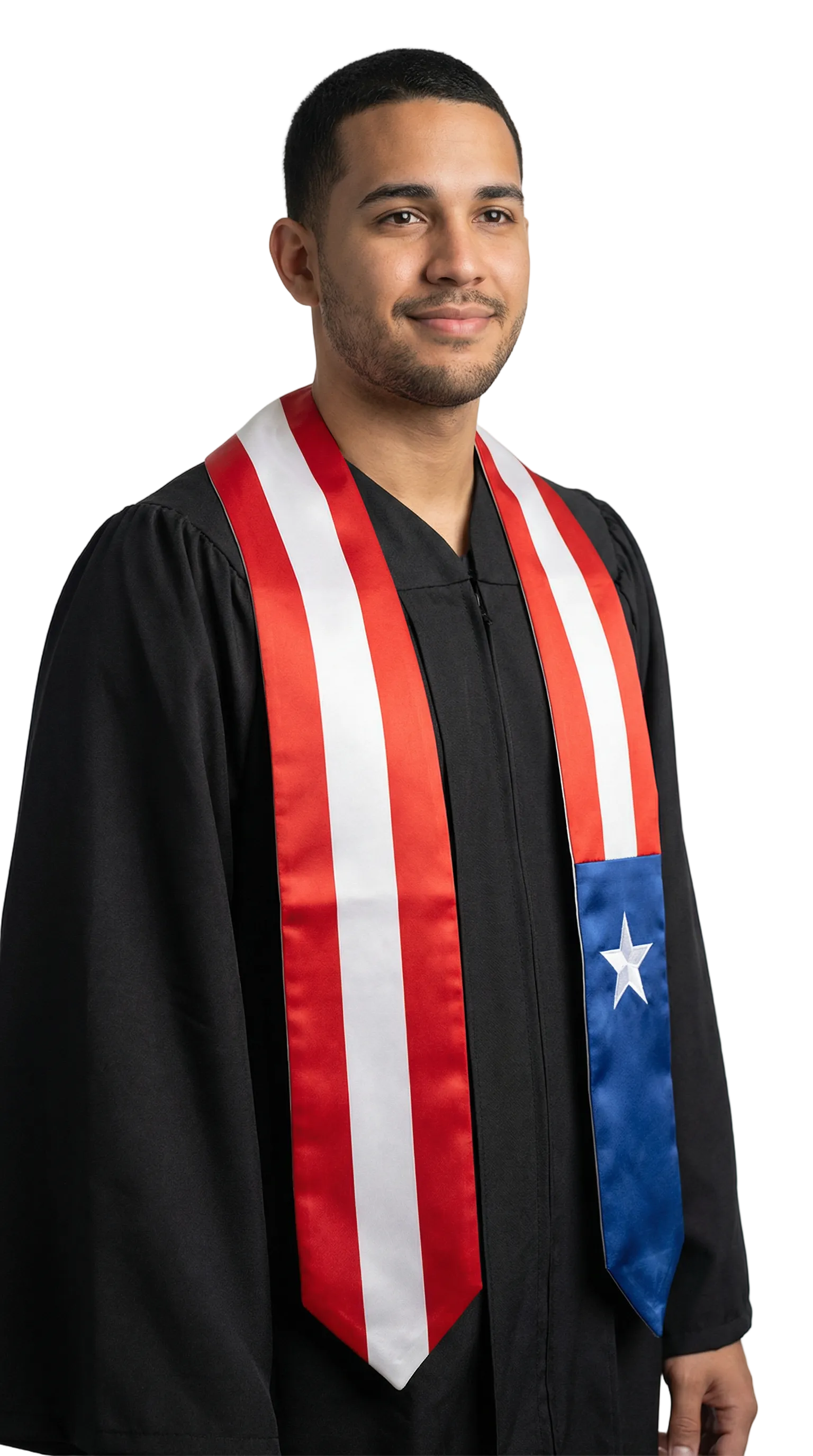Puerto Rico Graduation Stole -  Puerto Rico Flag Sash