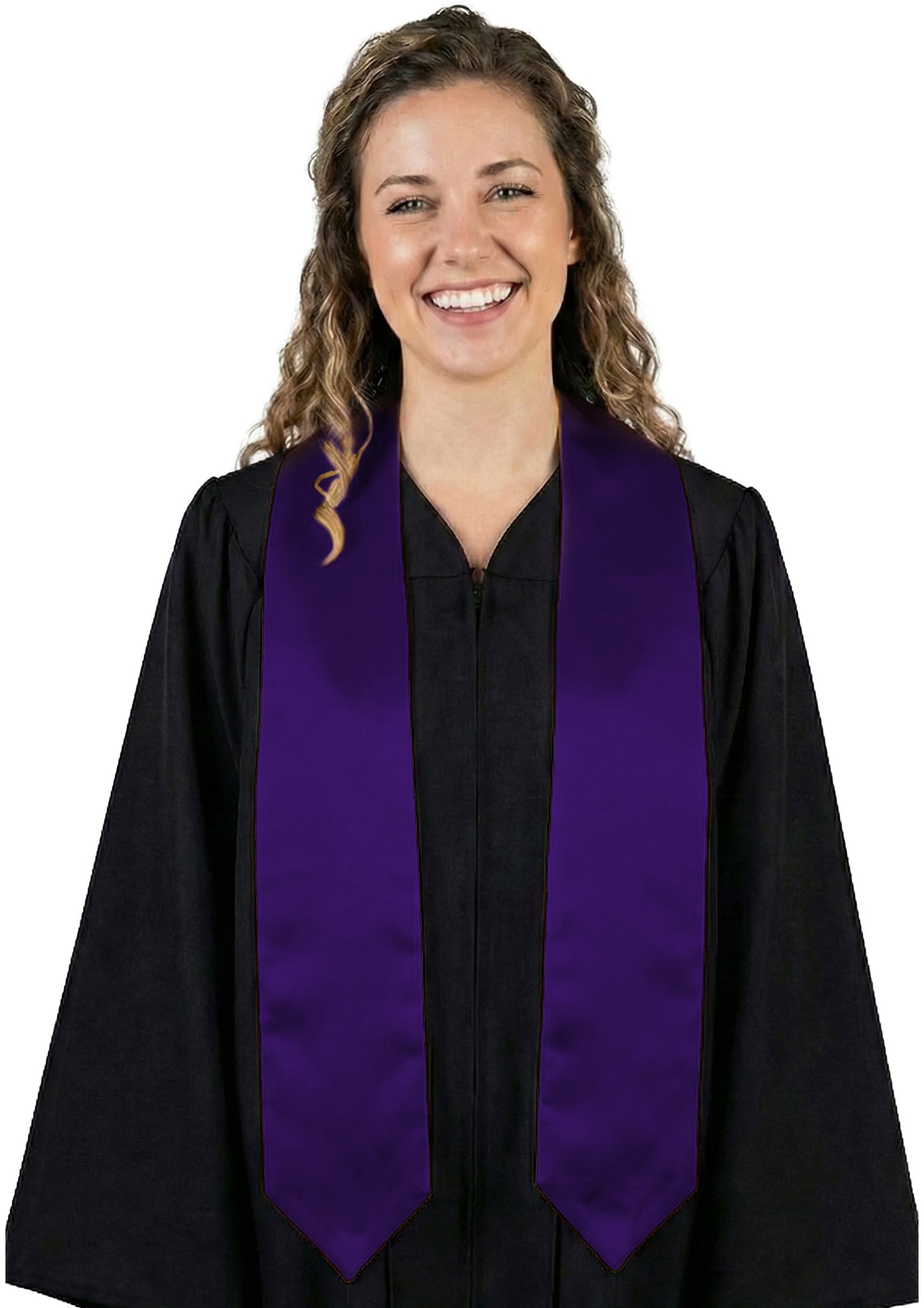 Purple High School Graduation Stole - Stoles.com