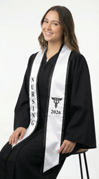2026 Nursing Graduation Stole with Trim