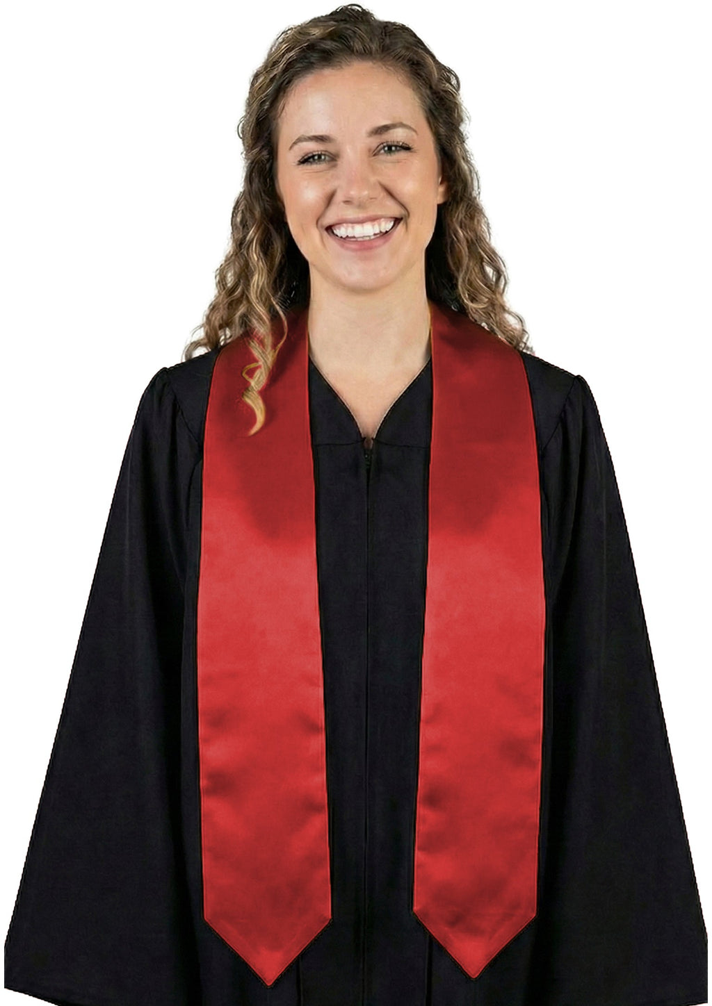 Red High School Graduation Stole - Stoles.com