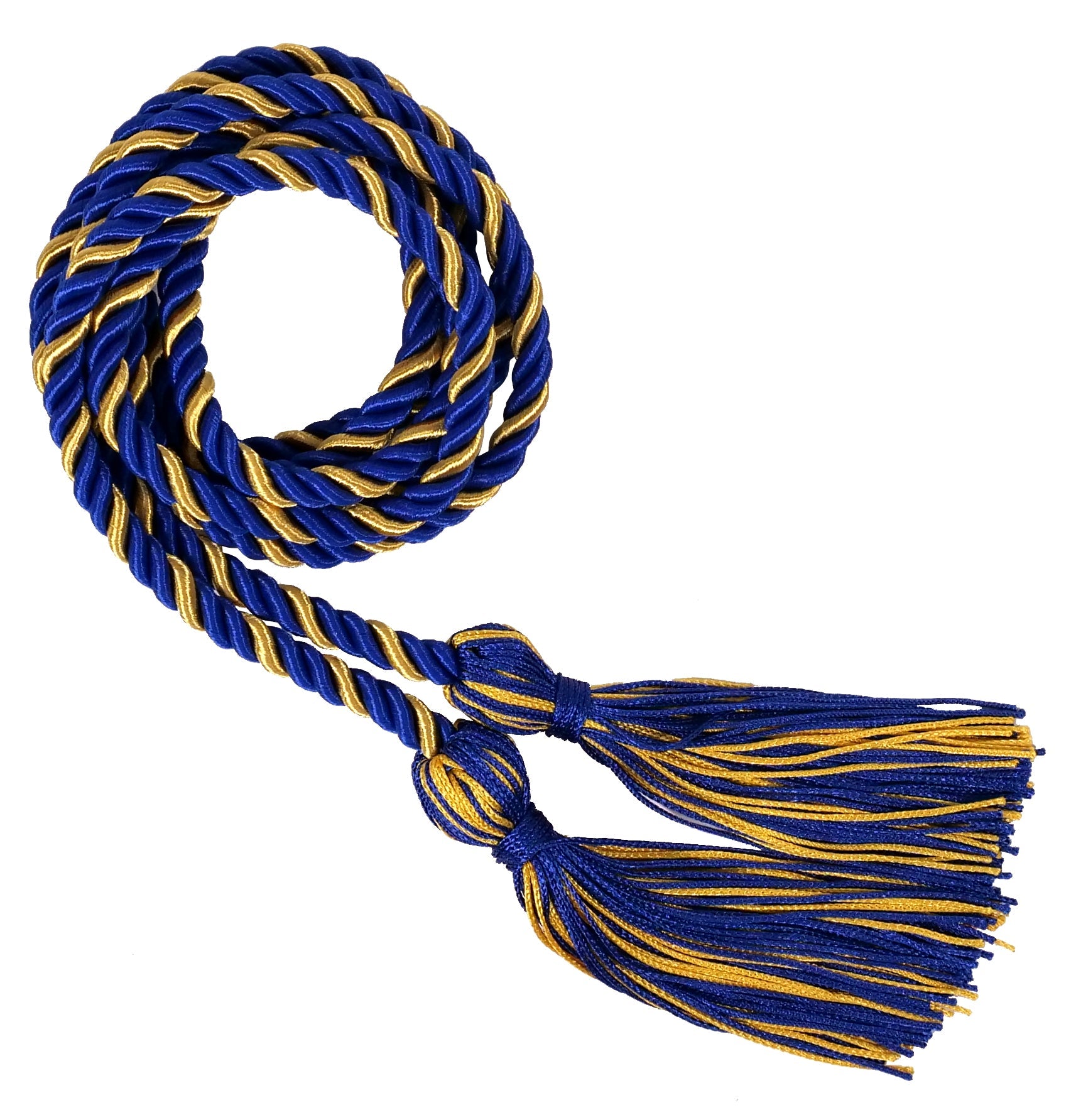 Royal Blue and Gold Two Color Graduation Honor Cord – Stoles.com