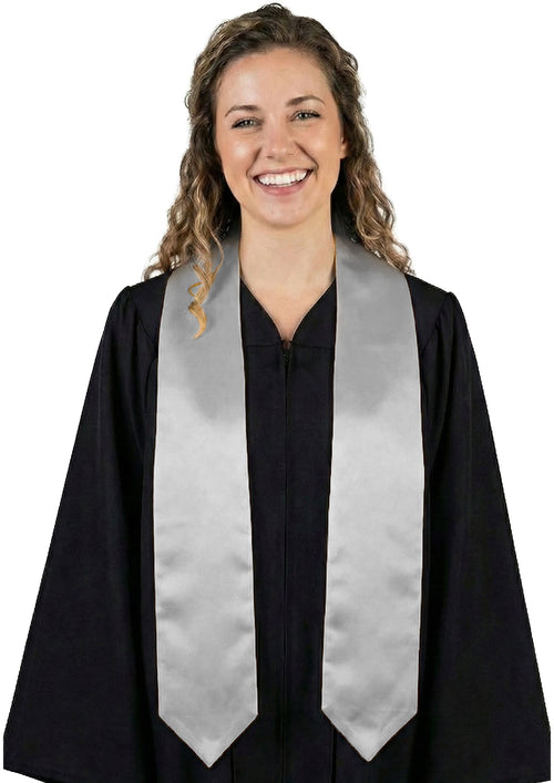 Silver University & College Graduation Stole
