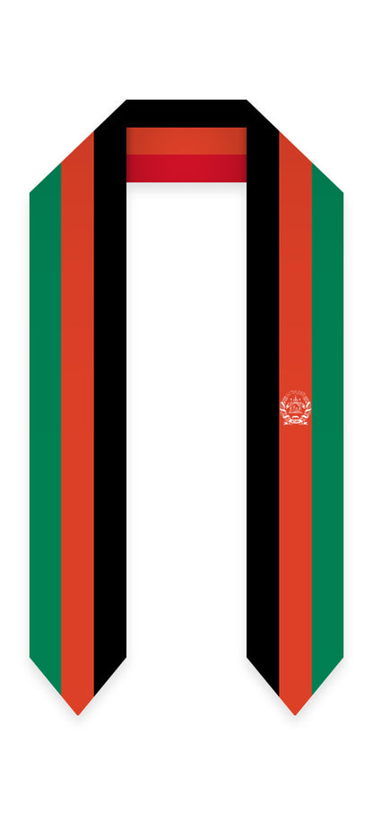 Afghanistan Graduation Stole - Afghanistan Flag Sash