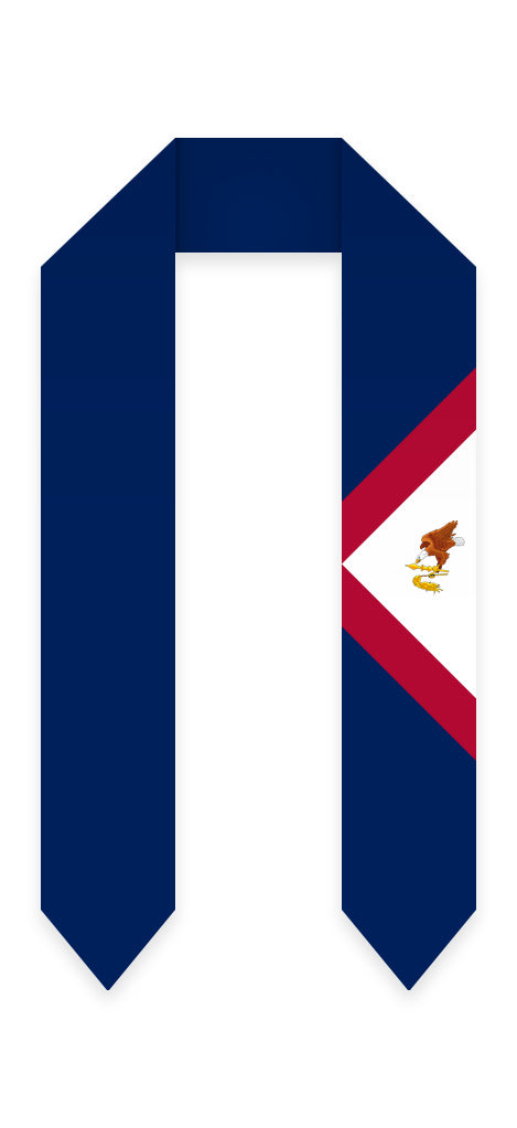 American Samoa Graduation Stole - American Samoa Flag Sash - Stoles.com