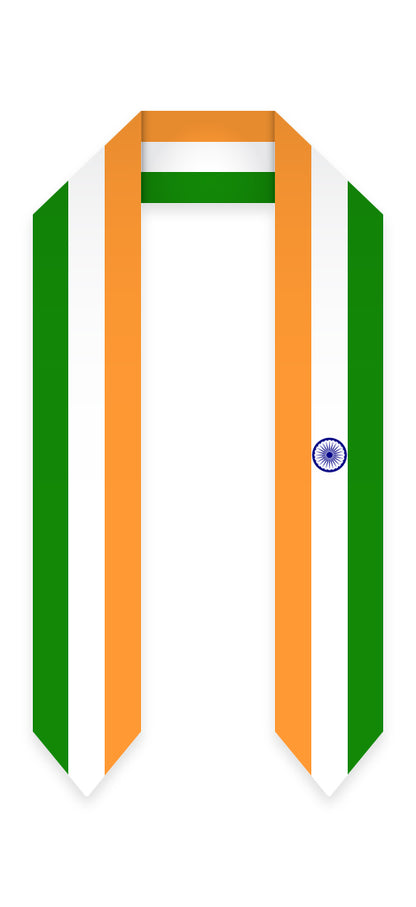 India Graduation Stole - India Flag Sash
