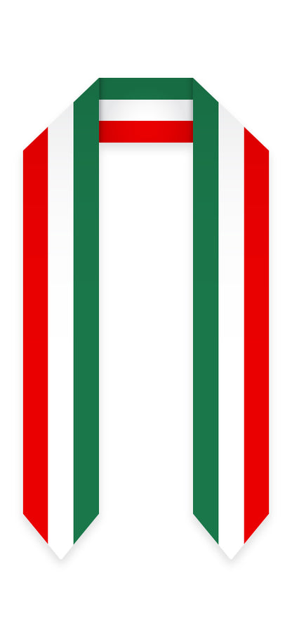 Italy Graduation Stole - Italy Flag Sash