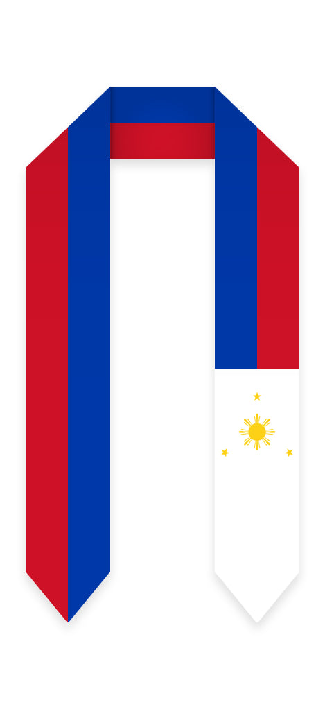 Philippines Graduation Stole - Filipino Flag Sash