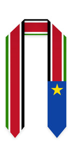 South Sudan Graduation Stole - South Sudan Flag Sash