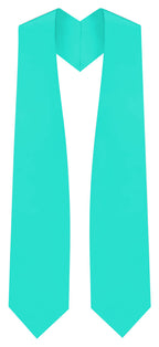 Turquoise Graduation Stole