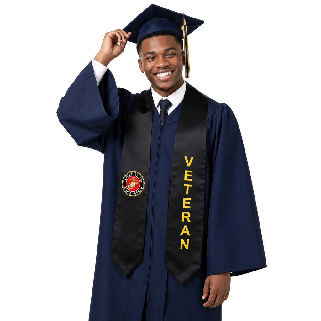 U.S. Marine Corps veteran graduation stole