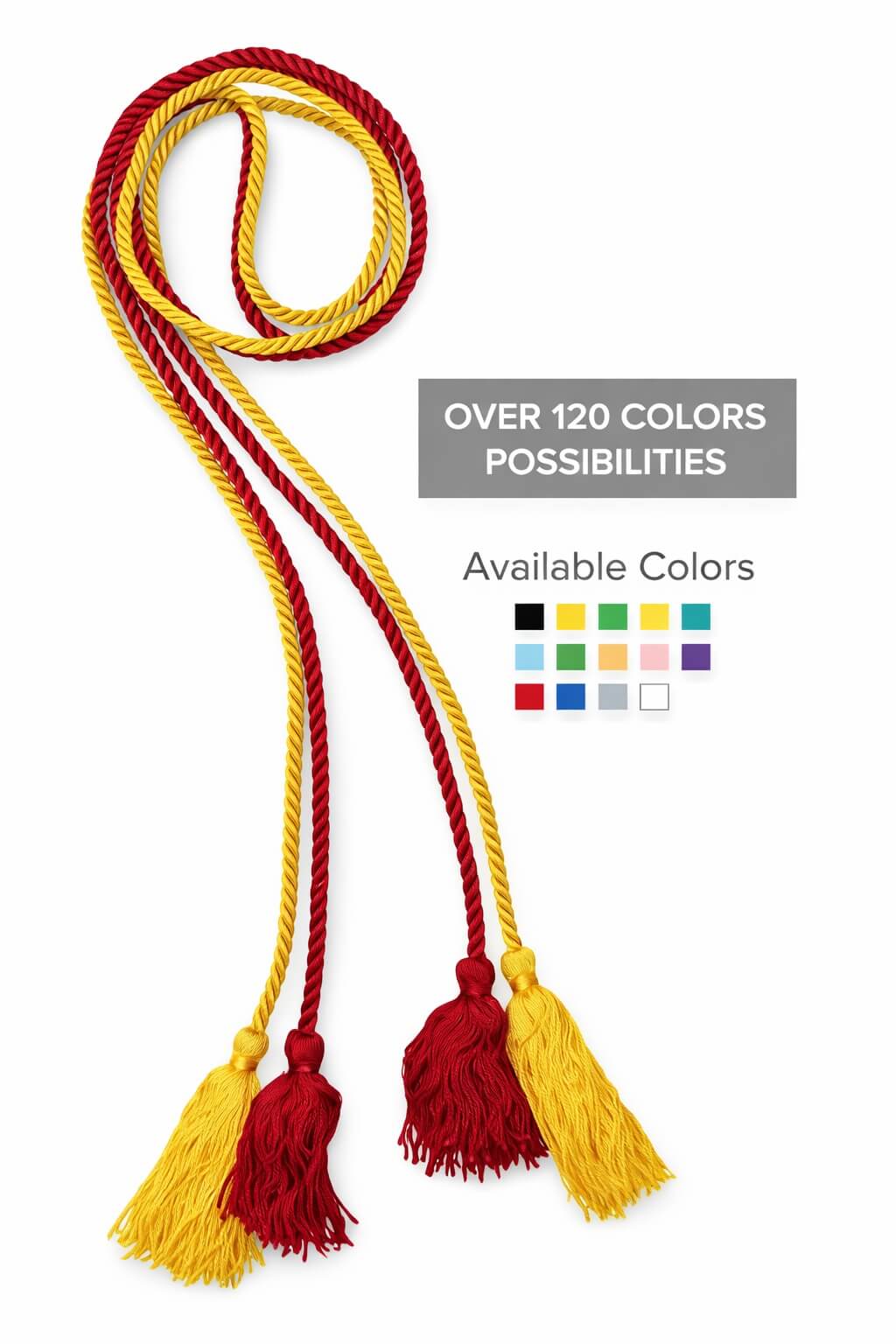 Double Graduation Honor Cords - Custom Honor Cords