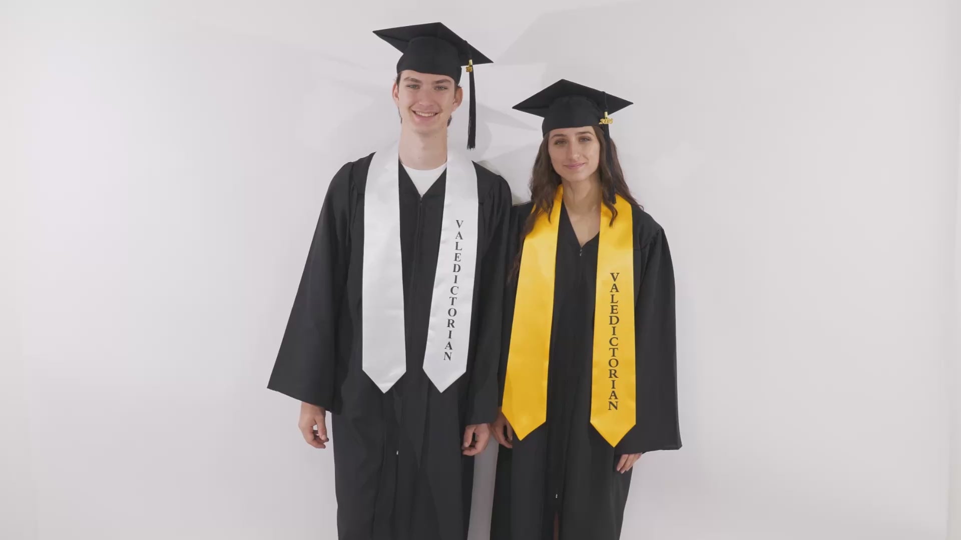 White University & College Graduation Stole