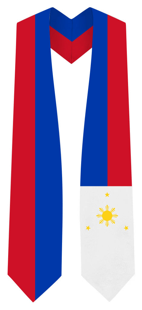 Philippines Graduation Stole - Filipino Flag Sash