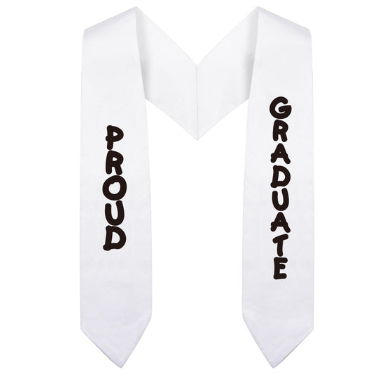 White Preschool & Kindergarten Imprinted Graduation Stole - Stoles.com