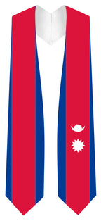 Nepal Graduation Stole -  Nepal Flag Sash
