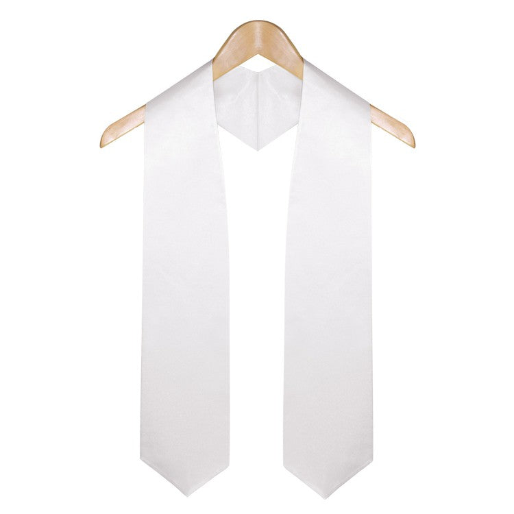 White Elementary & Middle School Graduation Stole - Stoles.com