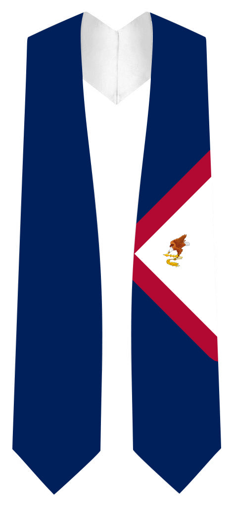 American Samoa Graduation Stole - American Samoa Flag Sash - Stoles.com