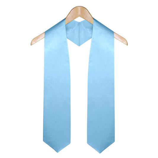 Light Blue Graduation Stole - Stoles.com