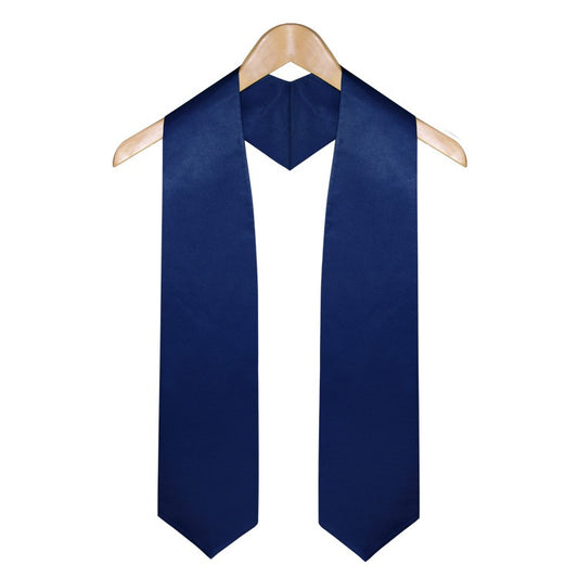 Navy Blue Graduation Stole - Stoles.com