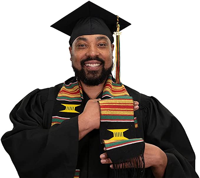 Kente Graduation Stole - Kente Sash –