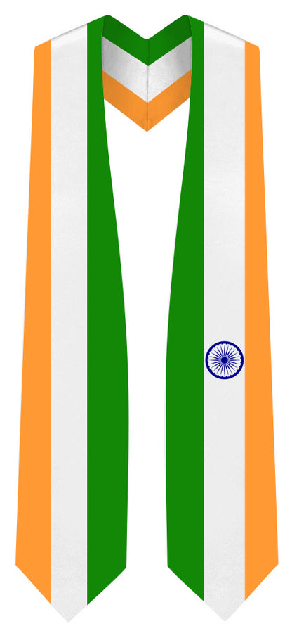 India Graduation Stole - India Flag Sash