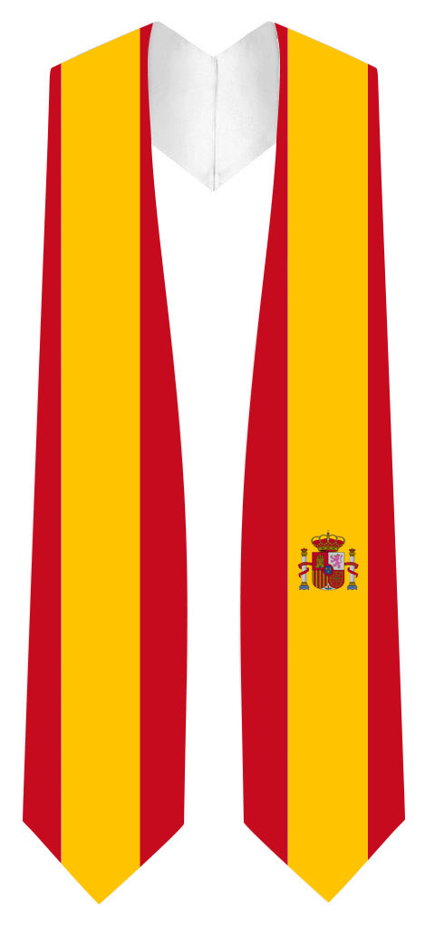 Spain Graduation Stole - Spainish Flag Sash