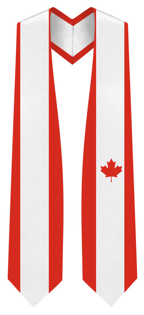 Canada Graduation Stole - Canada Flag Sash - Stoles.com