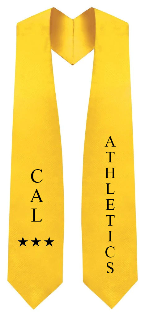 Custom Gold California High School Stole - CAL Athletics