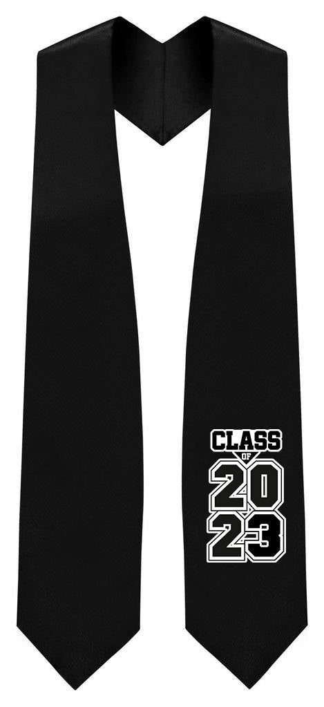 Black "Class of 2023" Graduation Stole