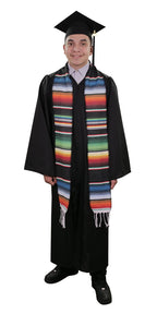 Black Mexican Serape Graduation Stole/Sash - Stoles.com