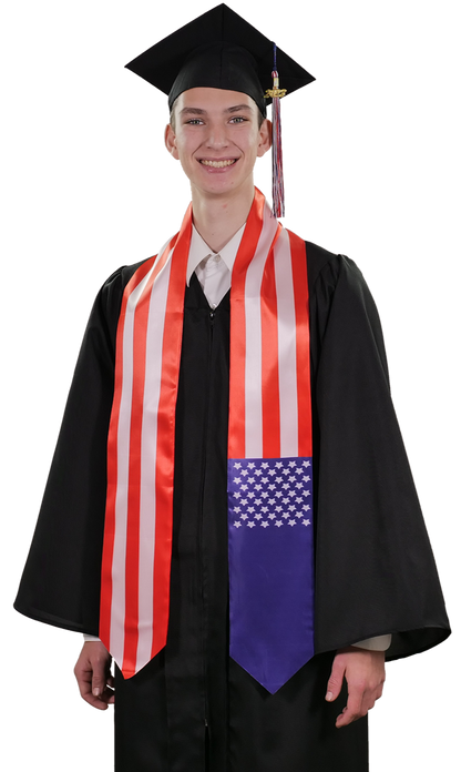 USA Graduation Stole - USA Flag Sash