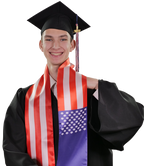 USA Graduation Stole - USA Flag Sash