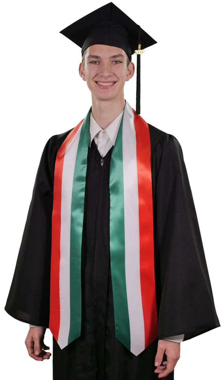 Italy Graduation Stole - Italy Flag Sash