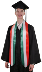 Italy Graduation Stole - Italy Flag Sash