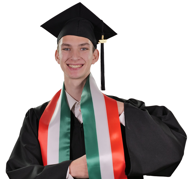 Italy Graduation Stole - Italy Flag Sash