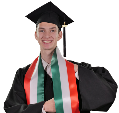 Italy Graduation Stole - Italy Flag Sash