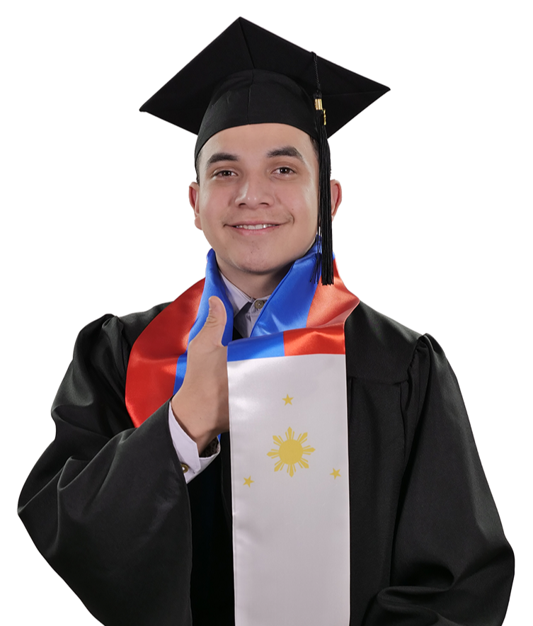 Philippines Graduation Stole - Filipino Flag Sash