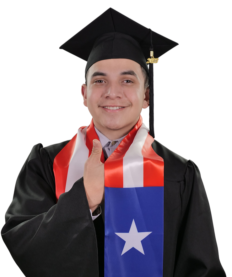 Puerto Rico Graduation Stole -  Puerto Rico Flag Sash