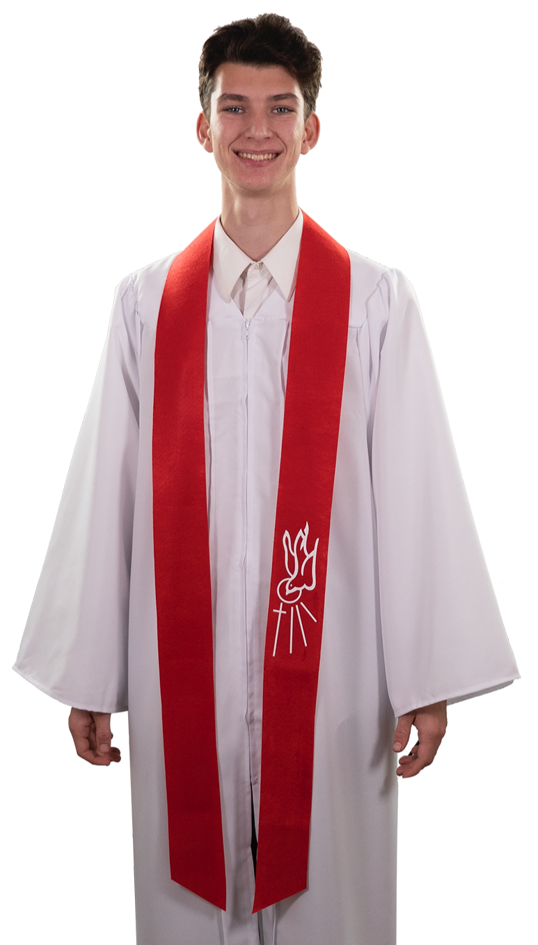 Methodists Confirmation Robe Confirmation Stoles - Catholic, Lutheran & Methodist – Stoles.com