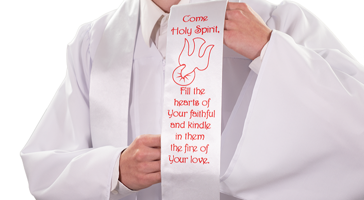 ‘Come Holy Spirit and Dove’ Confirmation Stole