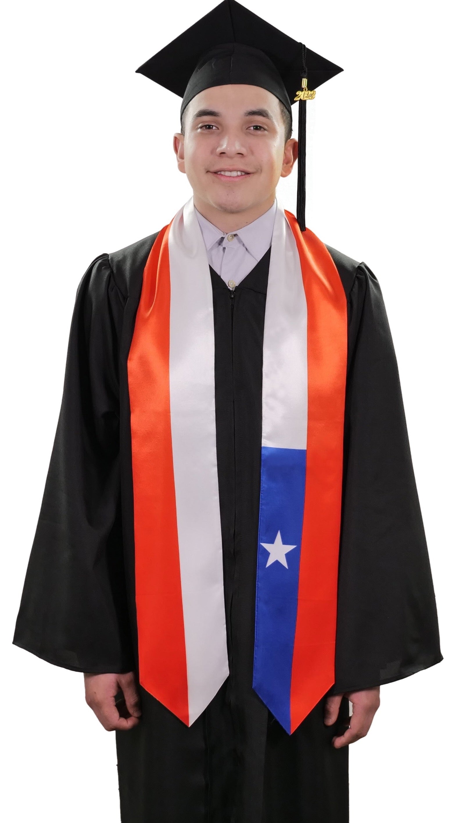 Chile Graduation Stole - Chile Flag Sash - Stoles.com