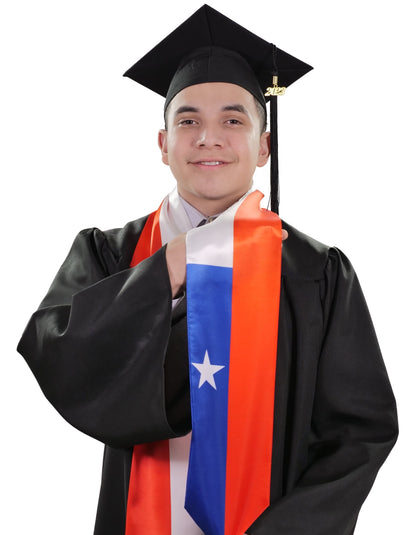 Chile Graduation Stole - Chile Flag Sash