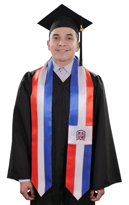 Dominican Republic Graduation Stole -  Dominican Republic Flag Sash