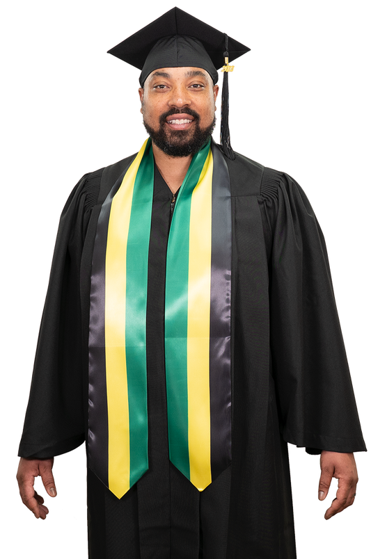 Jamaican Graduation Stole -  Jamaican Flag Sash