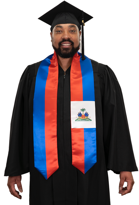 Haiti Graduation Stole -  Haiti Flag Sash